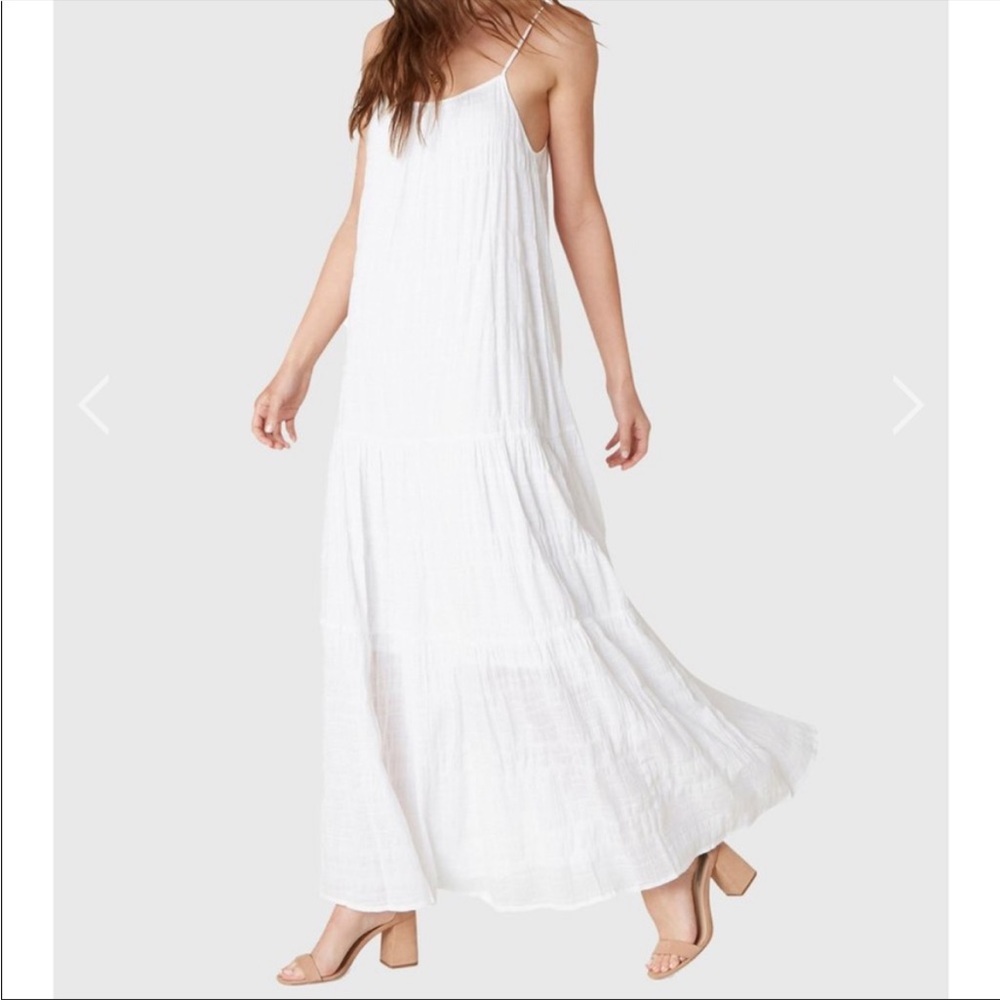 BB Dakota Roman white maxi dress